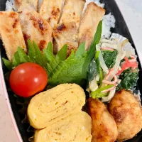 Snapdishの料理写真:豚焼き弁当|あめふくらさん