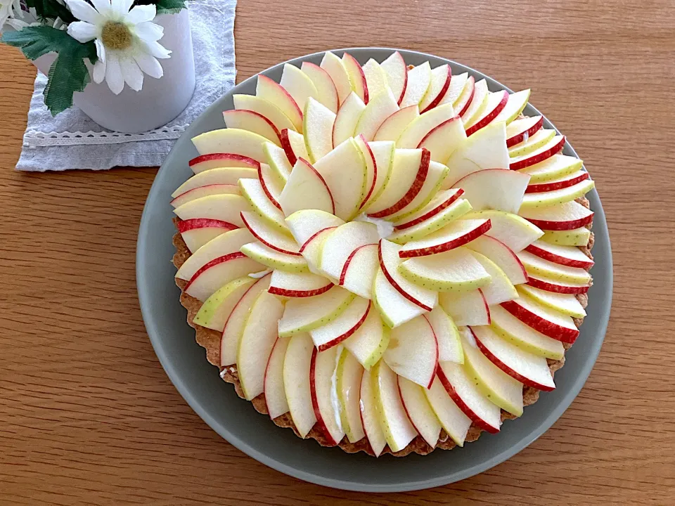 ＊トキ＆ふじ🍏🍎のりんごチーズタルト🥧完成✨＊|＊抹茶＊さん