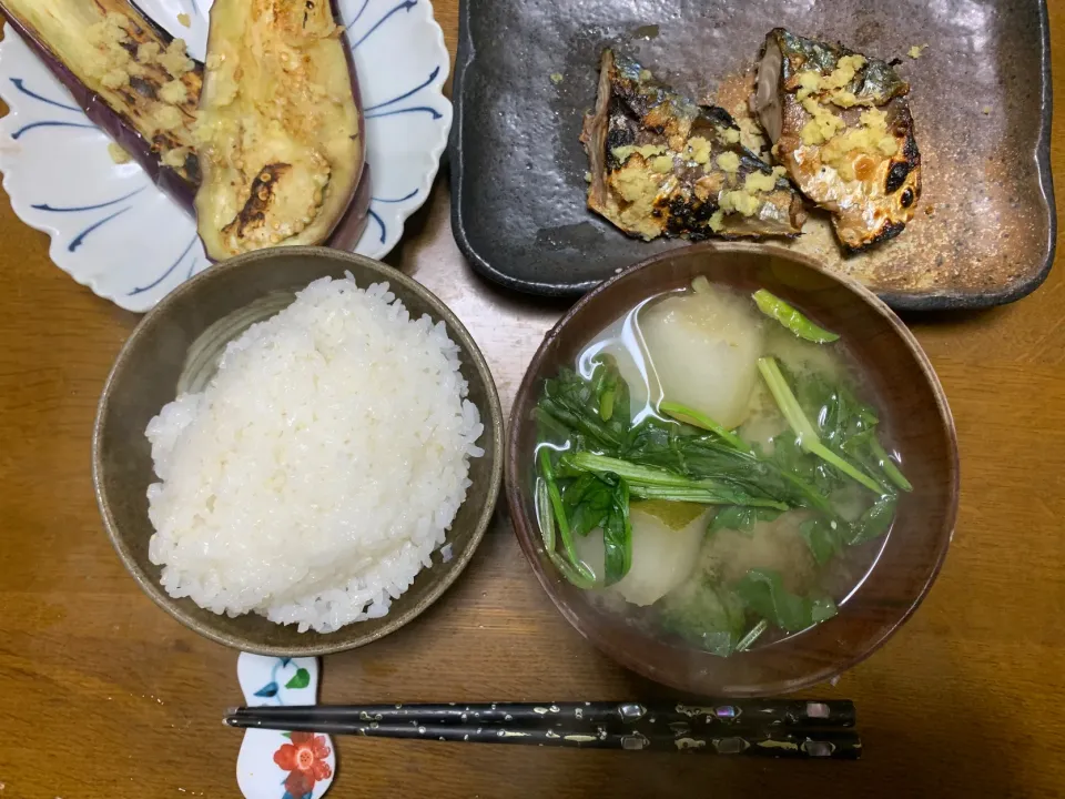 夕食　サバ塩焼き定食|ATさん