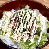 Snapdishの料理写真:☆さば味噌マヨ丼|まぁたんさん