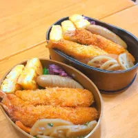 Snapdishの料理写真:大きな海老フライド～ンと弁当|さやかさん