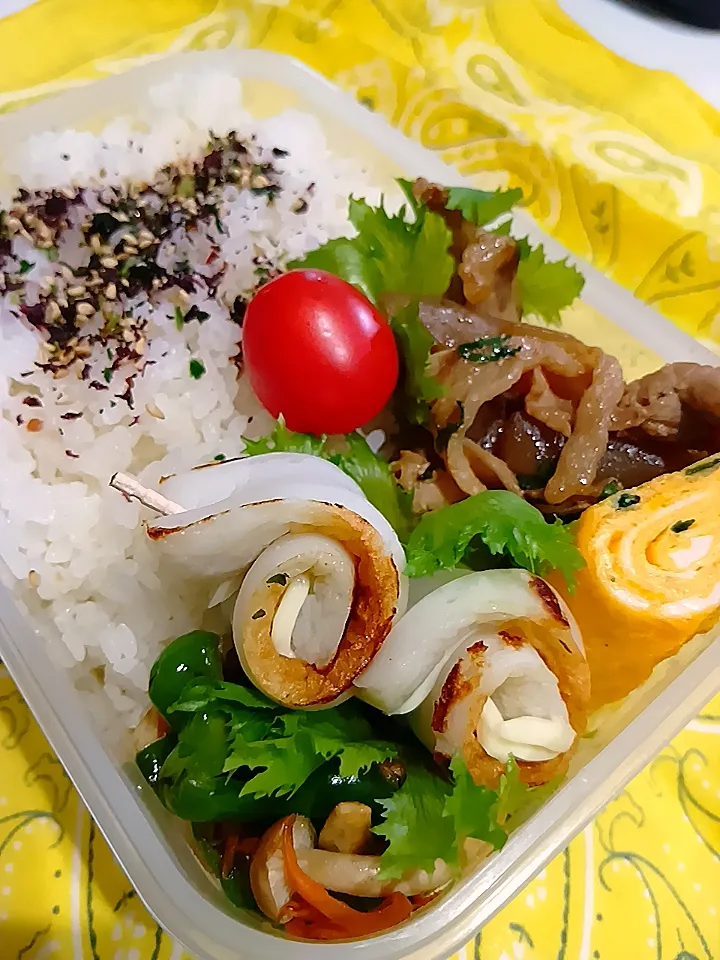 しめじとピーマン炒め豚こま甘辛煮弁当|yayoi.Kさん