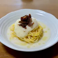 🥔ジャガ皮チップスとマッシュポテトのクリームパスタ🥔|"dosukoi"chef🧑‍🍳さん