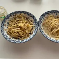 Snapdishの料理写真:お昼ご飯🎵パスタ二種|kiyominさん