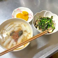 大根梅スープと納豆冷奴|みほさん