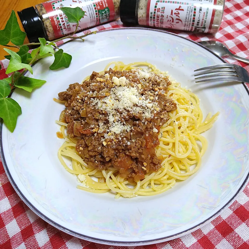 レンチンでボロネーゼパスタ|とまと🍅さん