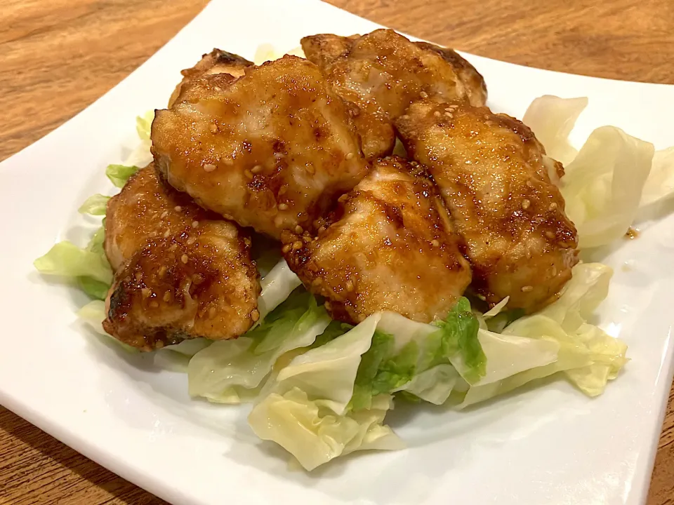 とりむね肉のごま味噌炒め|神村さん