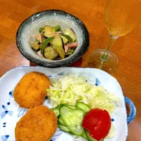 Snapdishの料理写真:今夜も 超簡単晩ご飯|sakuramochiさん