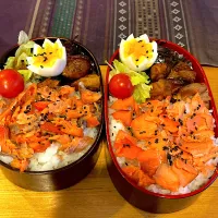 Snapdishの料理写真:息子弁当&旦那弁当| nancyさん