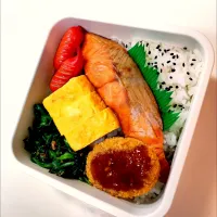 Snapdishの料理写真:男子高生弁当| ぽぽちゃんさん