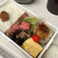 揚げない里芋コロッケ弁当|たんぽぽさん