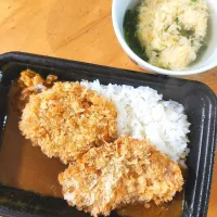 カツカレー、たまごスープ|さきさん