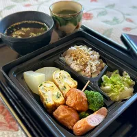 Snapdishの料理写真:そして本日もスライド弁当|くまちゃんさん