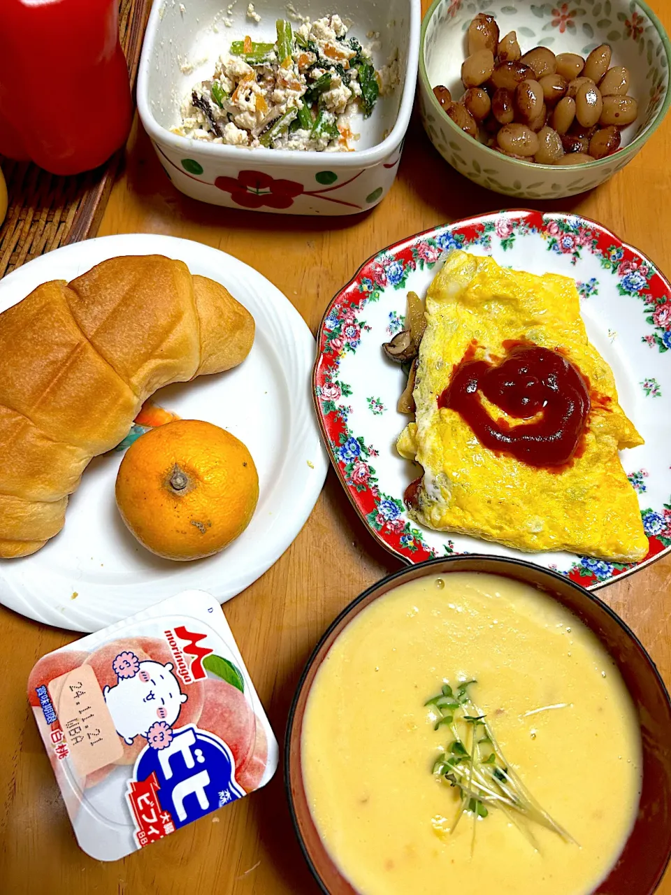 今日の朝ごはん。|くのっちさん