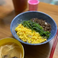 夜　そぼろ丼| みちくんさん