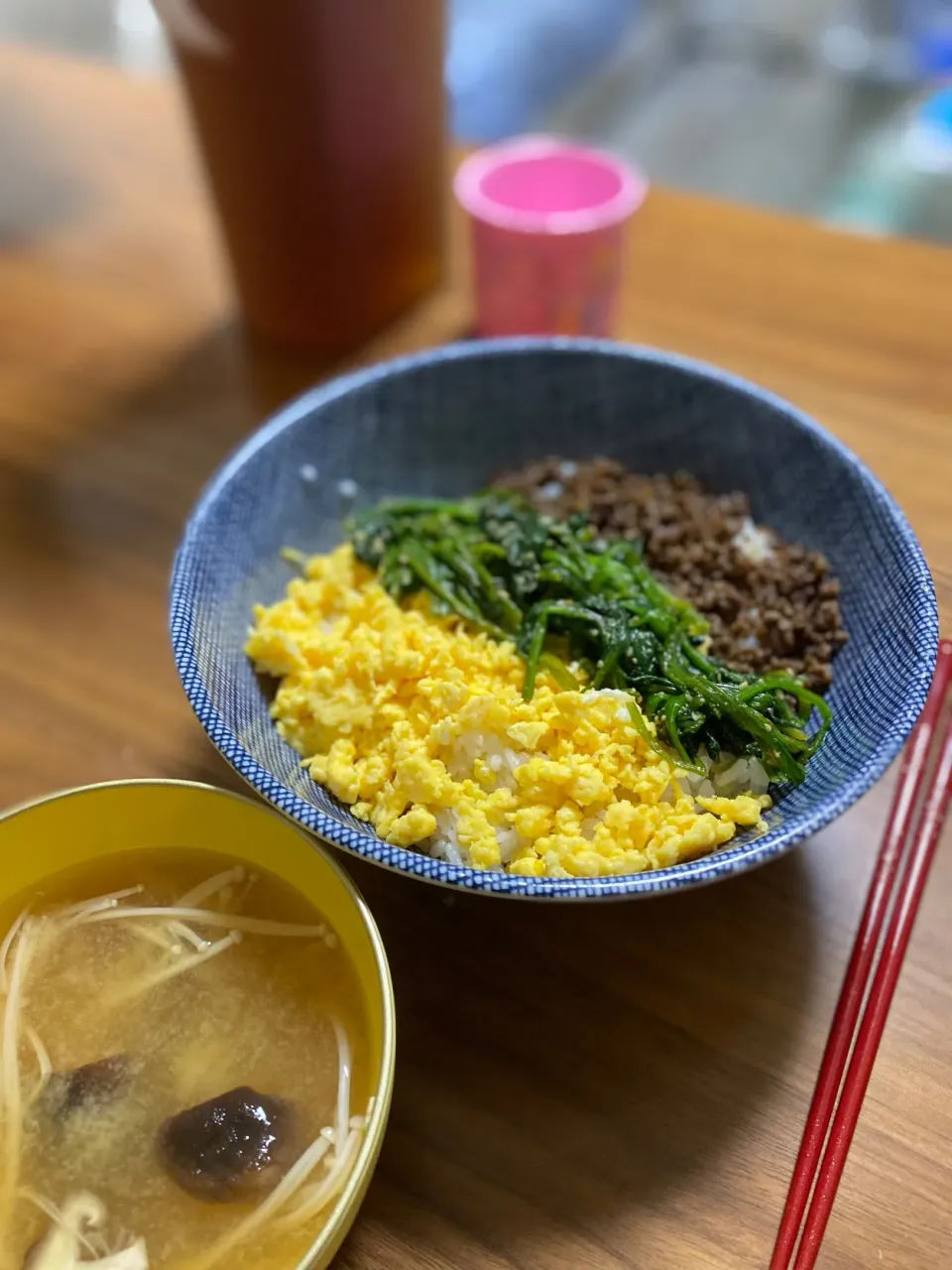 夜　そぼろ丼|みちくんさん