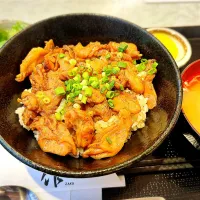 日替り定食（鶏ハラミ炭火焼き丼） ¥850| Blue Moon Caféさん