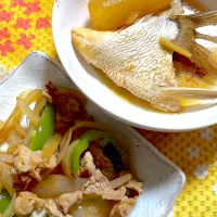 Snapdishの料理写真:あら炊き　野菜のオイスターソース炒め|4jinoanataさん