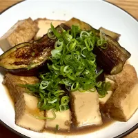 Snapdishの料理写真:☆茄子と厚揚げの煮物|まぁたんさん