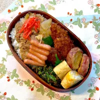 Snapdishの料理写真:👦🏻朝勤お弁当🍱