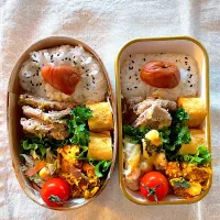 Snapdishの料理写真:姉妹のお弁当 #648 #459|ົLiLie･:*+さん