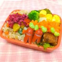 Snapdishの料理写真:炒飯弁当♥|みちゅあしさん