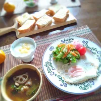 Snapdishの料理写真:朝ごはん🌄！| まめころさん