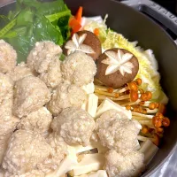 Snapdishの料理写真:鶏肉と豆腐の団子鍋|gohan♡さん