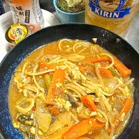 カレーパスタ&ビール|あべたかひろさん