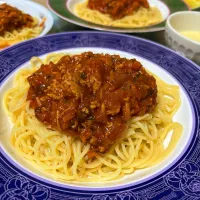 Snapdishの料理写真:ミートスパゲティ🍝♬| panchiさん