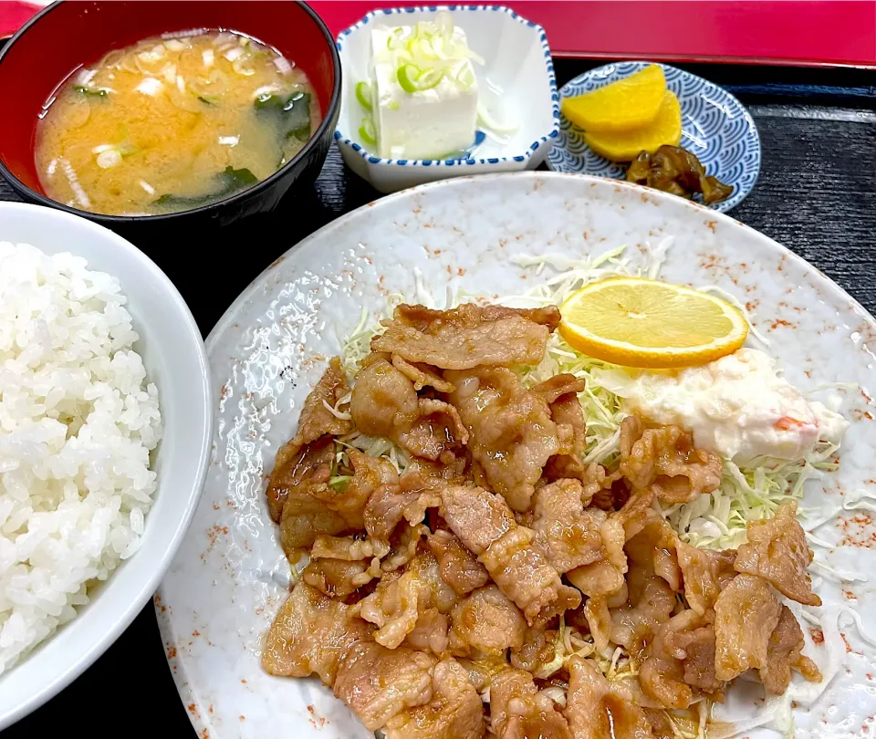 豚バラ生姜焼き定食|Noriyuki Saitoさん