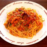 ピマンとベーコンのパスタ|たつのナンカレーハウスインド料理 indian foodさん