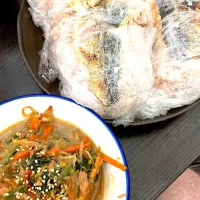 鯖寿司、ツナと野菜煮|まみみさん