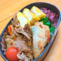 豚肉と舞茸の生姜焼き弁当|さやかさん