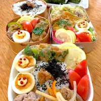 Snapdishの料理写真:家族お弁当🍱❀︎.(*´▽︎`*)❀︎.❤️|ふみぃさん