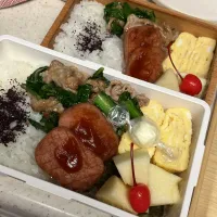 小松菜と豚の味噌炒め弁当|たんぽぽさん