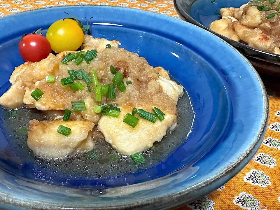 鶏むね肉の甘酢みぞれ煮|還暦過ぎた主夫じぃちゃんさん