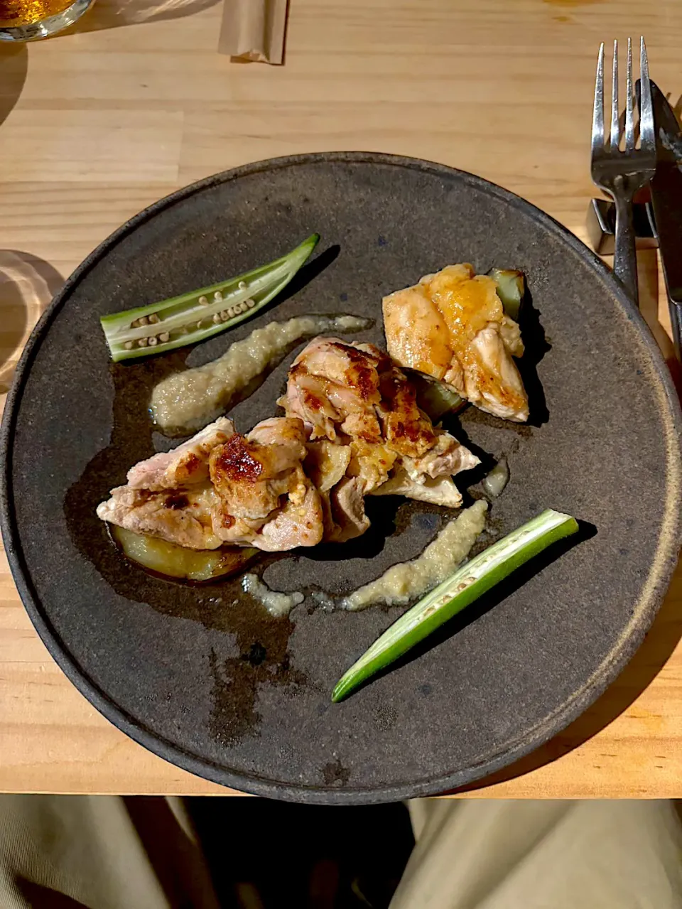 Poulet grillé au wasabi et sauce mousse|PoCさん