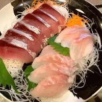 鰤のお刺身🐟とハッカクのお刺身😋|アライさんさん