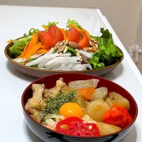 手羽元と根菜の田舎煮うどん|マニラ男さん