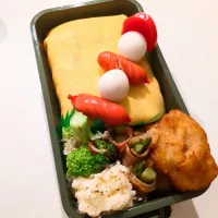 オムライス弁当🌷| きゅーさん