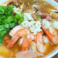 Mixed rice porridge with pork bone broth|Ratthee.Tantiwidchayawongさん