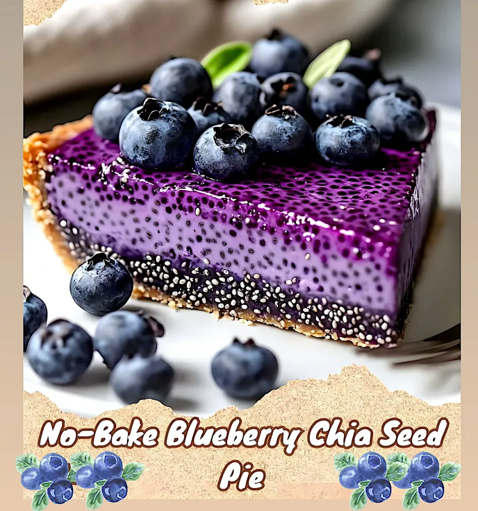 Blueberry Chia seed pie🫐🥧|🌺IAnneさん