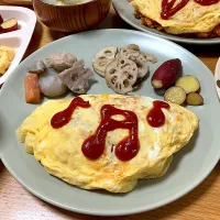 ＊オムライスな夕飯＊|＊抹茶＊さん