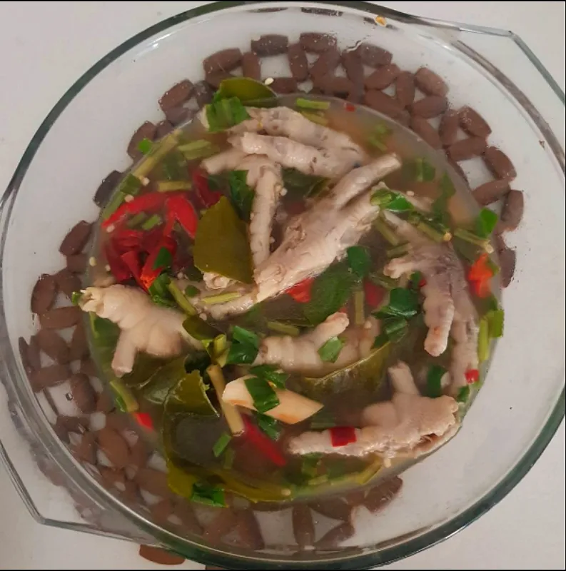 Chicken feet spicy soup|patlovestocookさん