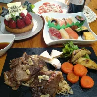 ステーキで昼飲み🍷🎂✨|とまと🍅さん