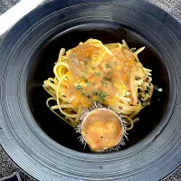 Pasta ai Ricci di mare (Sea Urchin Linguini)|Chef Argamaniさん