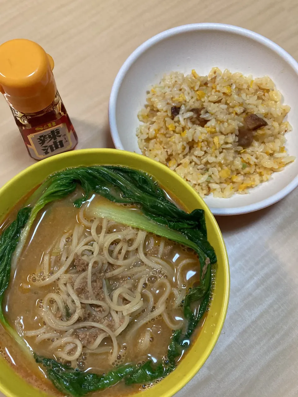 担々麺(無印良品)＆チャーハン|なおさん