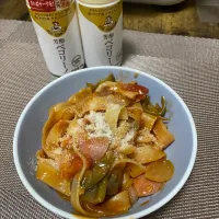 トマトパスタ　粉チーズの味が濃くて美味しく頂きました。|♡misaki♡さん