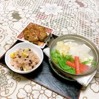 grandmaの晩ごはん☆ から…
大根おろしで湯豆腐…ピーマンの肉詰めで頂きます| kaoriさん